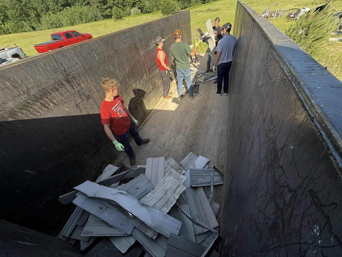 Community Service! Little wood splitting and stacking, raking and brush cutting, and organizing scrap metal. Thanks <a href="/EagleVillageMI/">EagleVillageMI</a>
