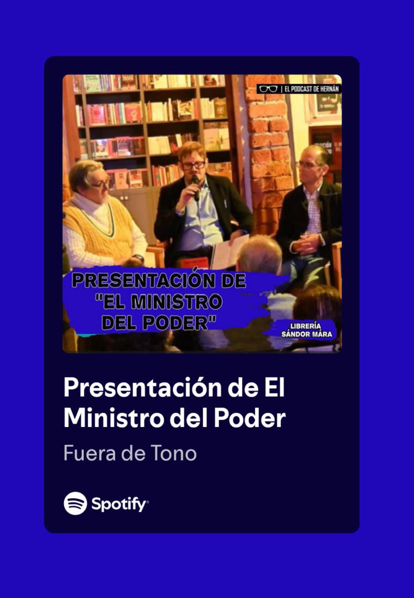 Hernán Gómez Bruera (@hernangomezb) on Twitter photo Este viernes 20 de Junio de 2025 presenté el libro “El Ministro del Poder” en la Librería <a href="/SandorMaraiLib/">Sándor Márai Librería</a> de la Ciudad de México con la presencia del abogado <a href="/PDiezG/">Paulo Díez Gargari</a> y el ex candidato a la Suprema Corte, Federico Anaya.
Pueden escucharlo completo en mi podcast: Este viernes 20 de Junio de 2025 presenté el libro “El Ministro del Poder” en la Librería <a href="/SandorMaraiLib/">Sándor Márai Librería</a> de la Ciudad de México con la presencia del abogado <a href="/PDiezG/">Paulo Díez Gargari</a> y el ex candidato a la Suprema Corte, Federico Anaya.
Pueden escucharlo completo en mi podcast: