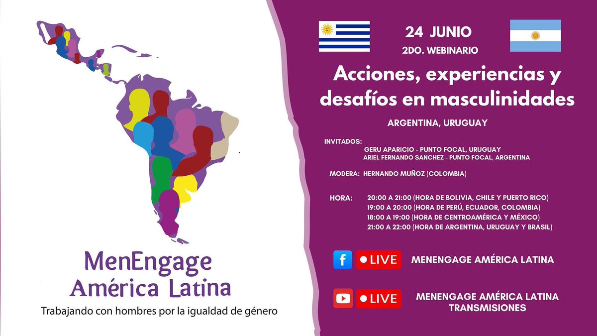 Atenta invitación a conocernos en la despatriarcalización en nuestro trabajo desde MELA. Empezamos dignamente en casa ♀️🇺🇾🇦🇷 <a href="/Red_Masculi_Uru/">Red de Masculinidades Uruguay</a> <a href="/MenEngageLAC/">MenEngage Latinoamérica</a>