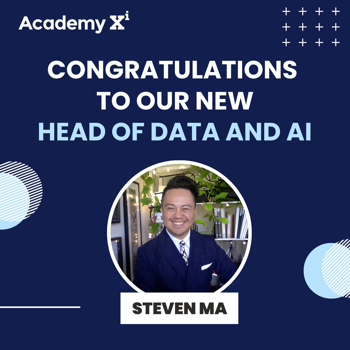Exciting news! We’re thrilled to announce that Steven Ma, our leading facilitator in AI &amp; data training, has been appointed Head of Data &amp; AI at Academy Xi. With deep expertise &amp; bold vision, he’s set to lead our next chapter of AI innovation. Welcome aboard, Steven! 👏
