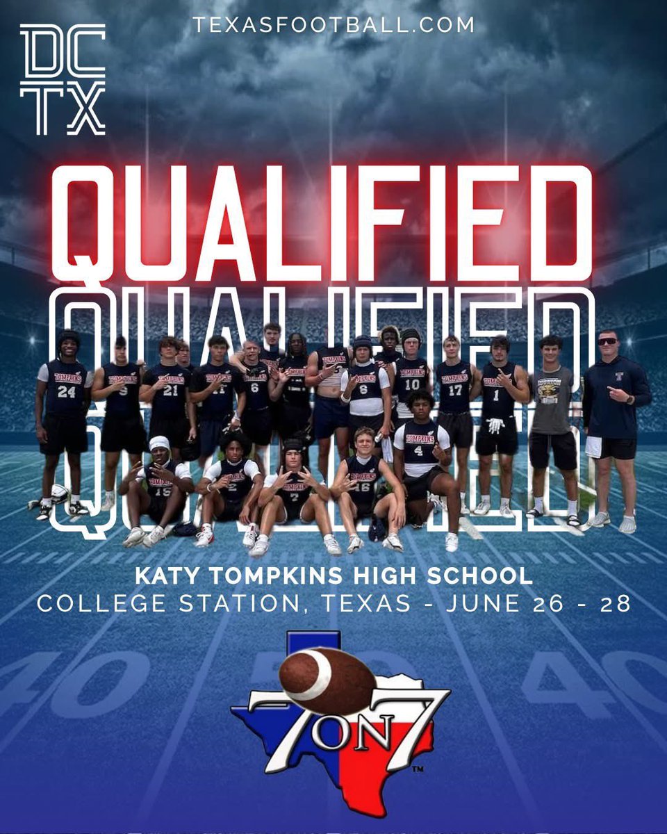 Excited to go out and compete and win this weekend in College Station in the State 7v7 tournament! #TFW