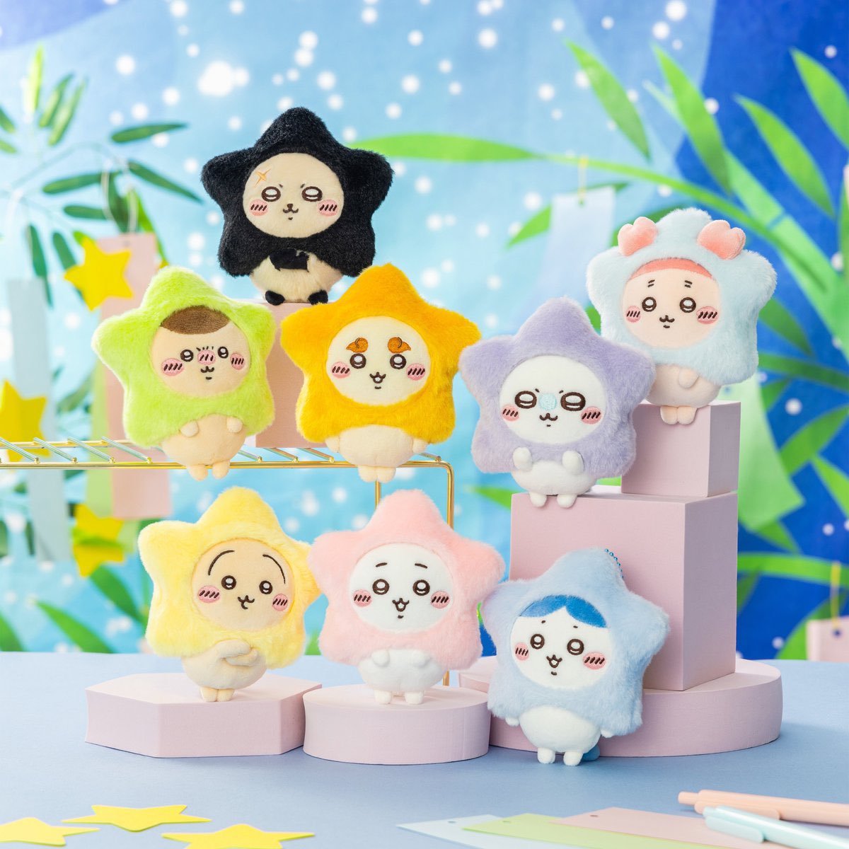 ちいかわ 星に願いを 6点 ハチワレ うさぎ モモンガ くりまんじゅう ラッコ ちいかわらんど【公式】 on X: 