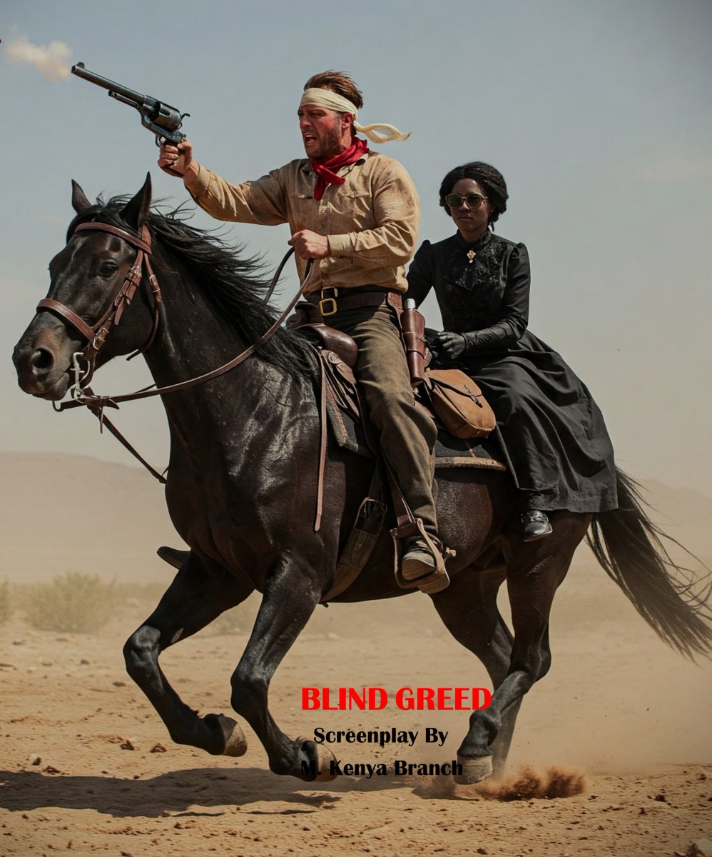 BLIND GREED: 1870. A wounded White bank robber who believes a Black couple stole his gold, kills the husband and forces the blind wife on a frenzied search for it while fleeing from partners he double-crossed. #screenpit