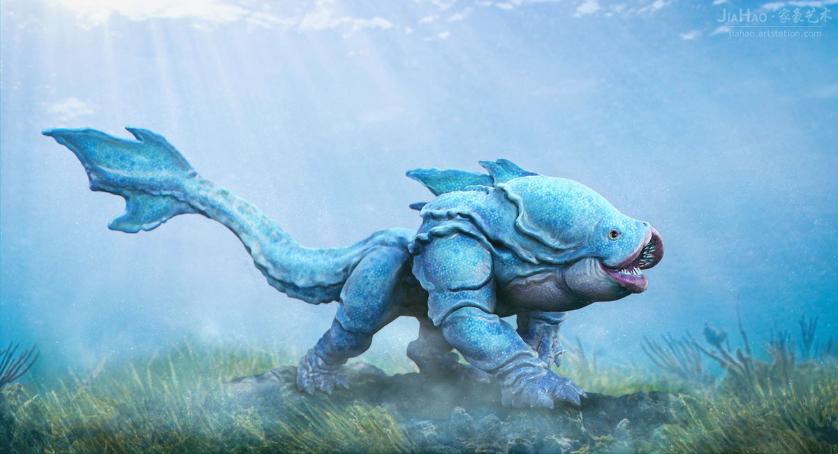 Concept design of an underwater predatory creature.

#zbrush #creature #concept #design