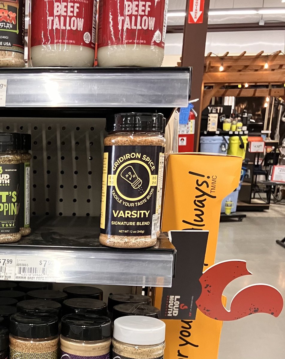 Gridiron Spice Company (@gridironspiceco) on Twitter photo Attention Upstate South Carolina!
Your tastebuds just made the starting lineup! 🏈🔥
Gridiron Spice Company’s Signature Varsity Blend is now available at Ace Hardware of Williamston and Honea Path!
Swing by, stock up, and bring championship flavor to your next cookout! Attention Upstate South Carolina!
Your tastebuds just made the starting lineup! 🏈🔥
Gridiron Spice Company’s Signature Varsity Blend is now available at Ace Hardware of Williamston and Honea Path!
Swing by, stock up, and bring championship flavor to your next cookout!