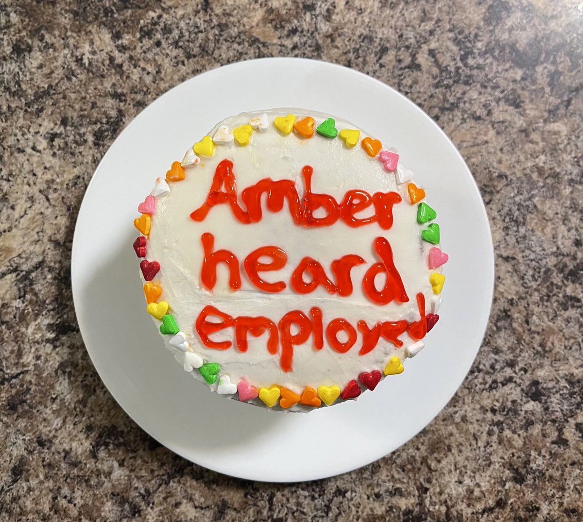 erikamafiXOXO's tweet photo. had to celebrate amber getting cast in the play with a cake https://t.co/oXvFOg7WwY