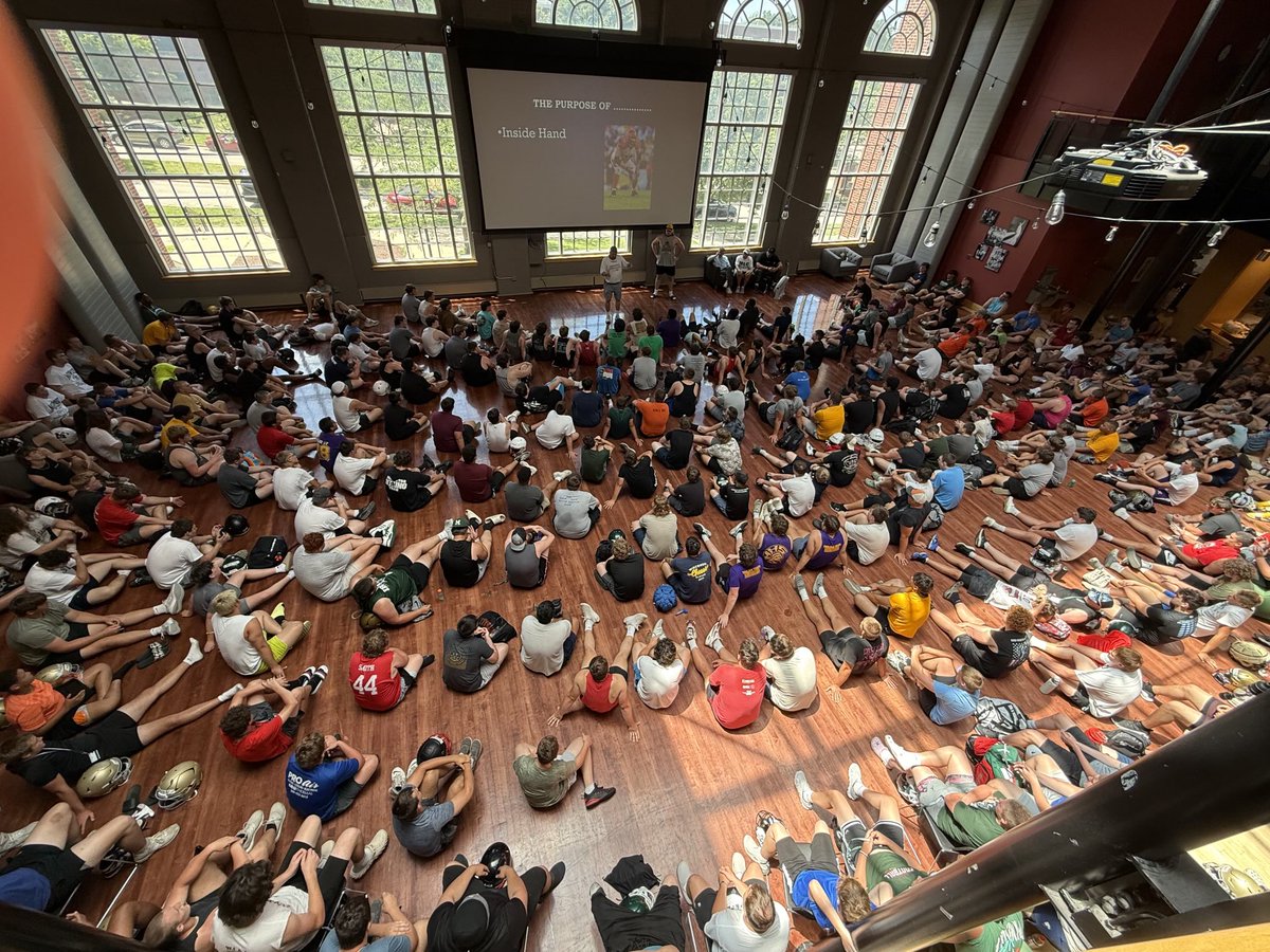 Midwest Linemen  Camp

Over 300 big fellas here.  It’s gotta be the biggest linemen only camp in the country.  And it’s the original concept 35 years strong! 

At Illinois Wesleyan with guest Garett Bolles.