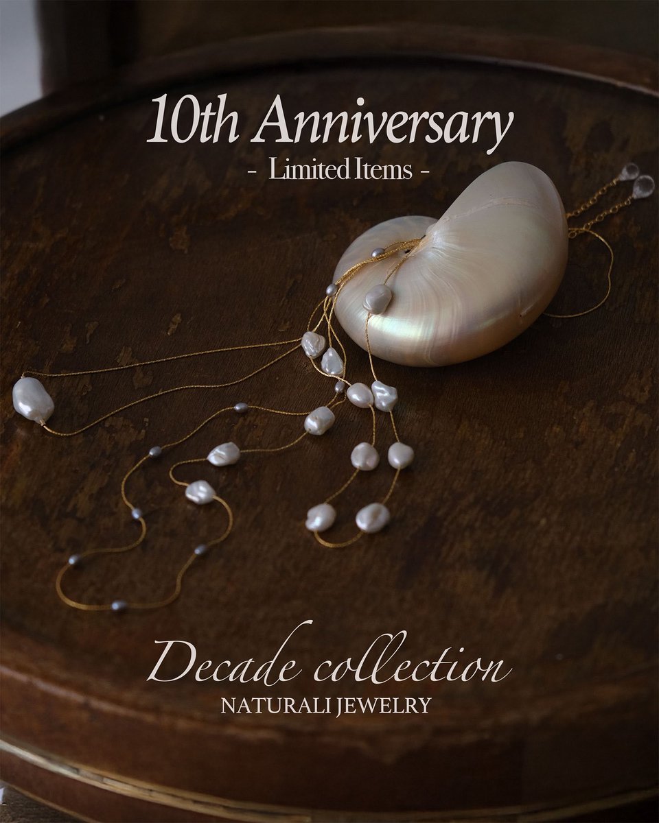 NaturaliJ's tweet photo. 10th anniversary  - Decade collection -  

2015 年のブランドデビューから 
10 周年を記念した Decade collection
手にとって下さった方と一歩ずつ歩んでいく
想いをこめたコレクション第一弾 3item が発売. https://t.co/Wfz4ycG3Dy