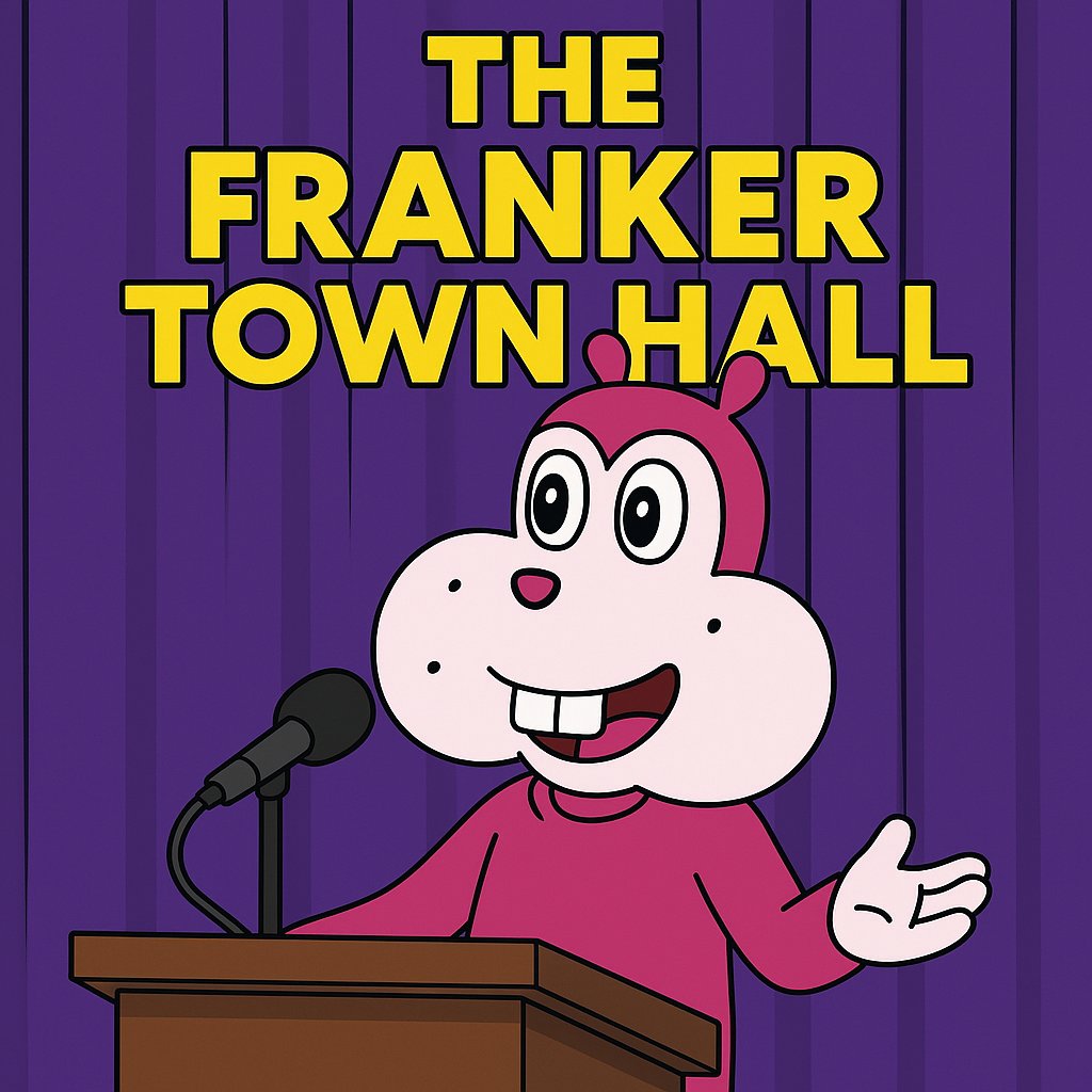 ⏰ 1 HOUR UNTIL THE FRANKER TOWN HALL
FRANK goes live to drop alpha and unhinged wisdom.

Join the VC or stay clueless.

🎙️ t.me/+LnM4H1fiJe5jY…

#FRANK #Base