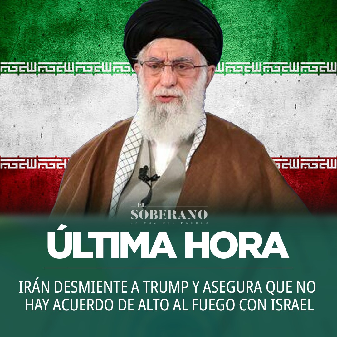 #ÚLTIMAHORA 🚨 IRÁN DESMIENTE A TRUMP

#Irán asegura que aún no existe un acuerdo de alto al fuego con #Israel, desmintiendo las declaraciones de esta tarde hechas por #Trump.

Conoce los detalles en elsoberano.mx