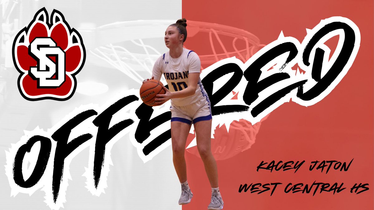 Kacey Jaton (@kaceyjaton) on Twitter photo After a great talk with <a href="/Coach_Eighmey/">Carrie Eighmey</a> I’m excited and blessed to announce that I’ve received an offer from university of South Dakota thank you to the coaching staff for this opportunity
<a href="/SDCoyotesWBB/">South Dakota Women’s Basketball</a>
<a href="/ssahoopsteams/">Sanford Sports Academy Basketball Teams</a> After a great talk with <a href="/Coach_Eighmey/">Carrie Eighmey</a> I’m excited and blessed to announce that I’ve received an offer from university of South Dakota thank you to the coaching staff for this opportunity
<a href="/SDCoyotesWBB/">South Dakota Women’s Basketball</a>
<a href="/ssahoopsteams/">Sanford Sports Academy Basketball Teams</a>