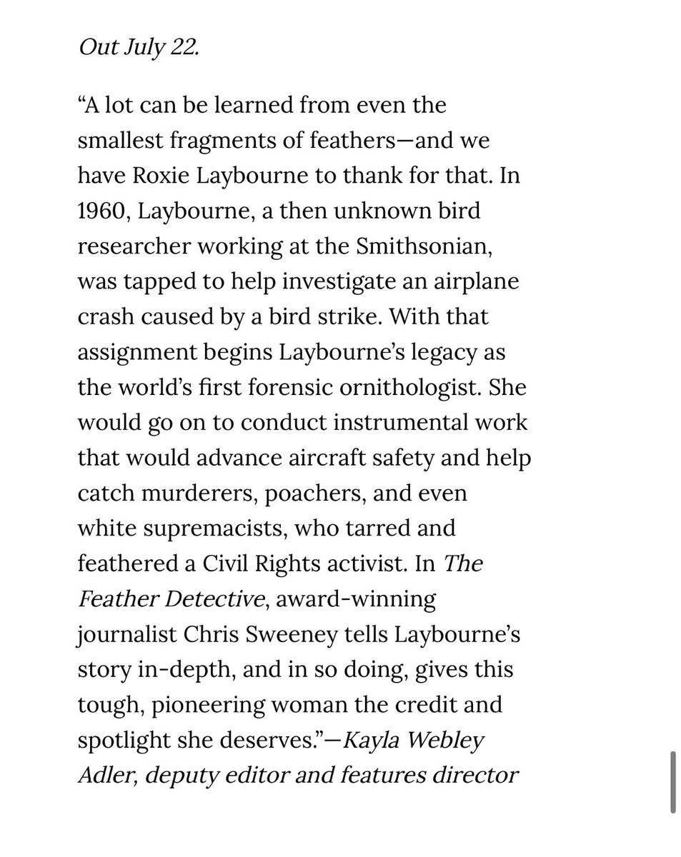 cbsweeney's tweet image. Love this!!! The stylish and smart folks at @ELLEmagazine put The Feather Detective on their best books of summer list, alongside what look to be a bunch of other great reads. Coming July 22 via @AvidReaderPress. 😎🪶🦩 elle.com/culture/books/…