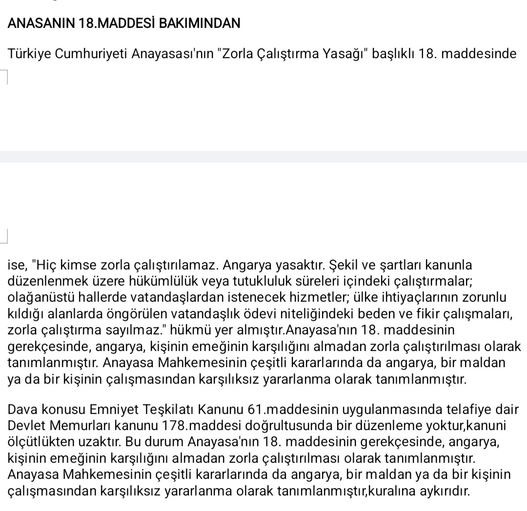 Türkiye'de Polis Olmak mı? Anayasa'da açıkça yasak olmasına rağmen angarya mesai düzenine tabii olmaktır.

1) Ayda 160 saat mesai kuralı tüm memurlar için geçerli olduğu halde Türk Polisi bu haktan mahrumdur. Çünkü kendi kanununda haftada ya da ayda kaç saat çalışacağı yazılı