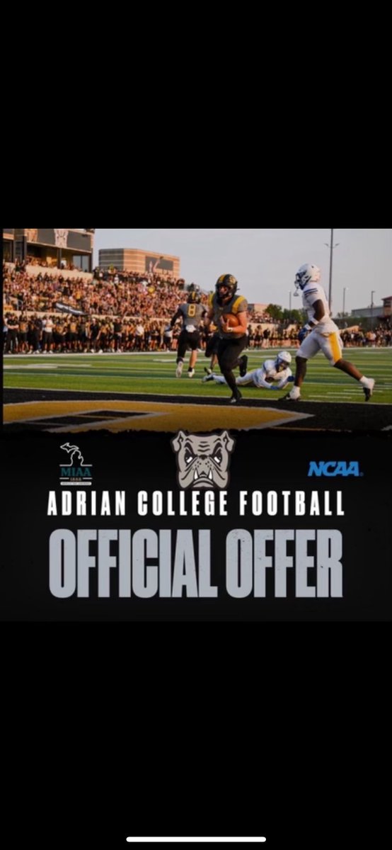Glad to receive my third offer!!!
Thanks coach <a href="/CoachLeek0404/">Coach Edwards</a> <a href="/Coach_Palka/">Joe Palka</a> <a href="/SeslarCole/">Cole Seslar</a>💪