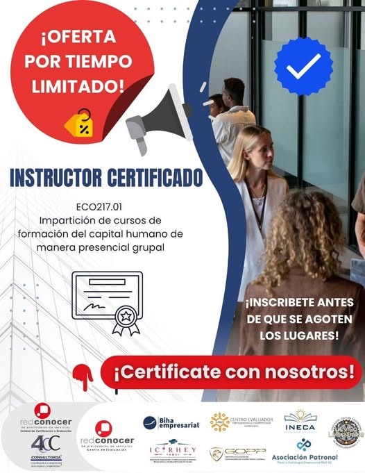 MexicLegendario's tweet photo. 📷 ¡TIEMPO LIMITADO! 📷
📷 Certificación de Competencia ECO217.01
"Impartición de cursos de formación del capital humano de manera presencial grupal"📷 SOLO HASTA EL 15 DE JULIO: 📷 ANTES $4,500.00 📷 AHORA $2,400.00
📷 Incluye capacitación online GRATIS  WhatsApp: 5534764745 https://t.co/y625YRPZQJ