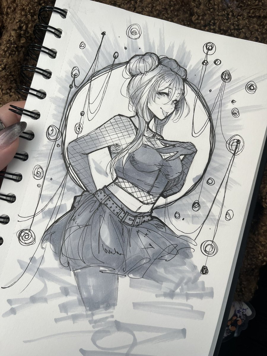 iinneo's tweet image. I finally had time to doodle Candiis cute outfit today 🥺🧡 #ARTCANDII
