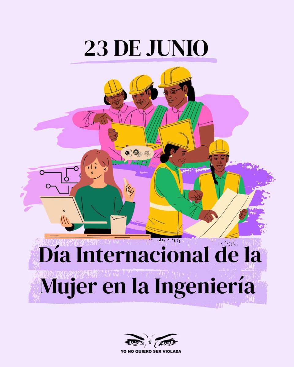 YViolada's tweet photo. 👷🏽‍♀️👩🏻‍💻Ser mujer en la ingeniería no debería implicar resistir el acoso, la desigualdad o el silencio.

Hoy celebramos a quienes construyen, innovan y rompen moldes.💜💚✊🏼💥
#Ynqsv
#MujeresEnSTEM #honduras #feminista https://t.co/3ut1o9nRs7