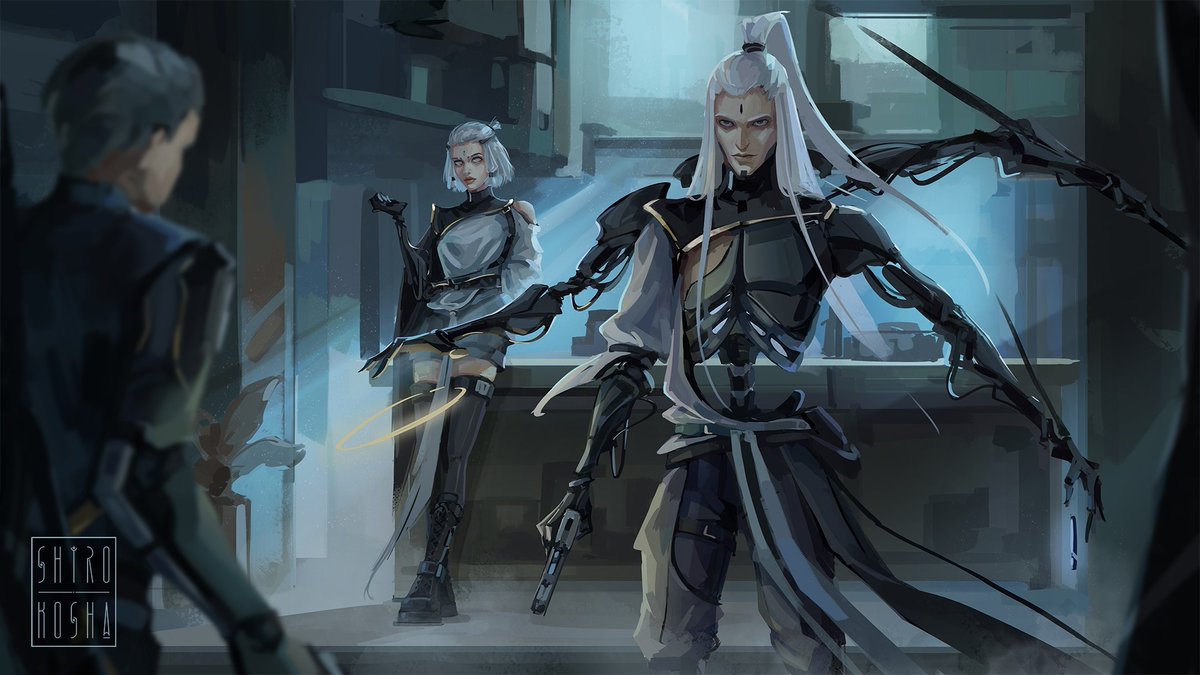 Shiro_kosha's tweet image. 3 pieces to get to know me
Syeei &amp;amp; S-Xsan-7 [synth] 🖤