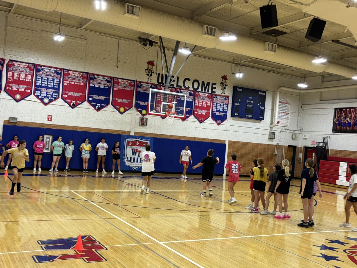 Great first day of camp for our Mini and Future Minutemaids🏀⛹🏽‍♀️#twppride #girlpower