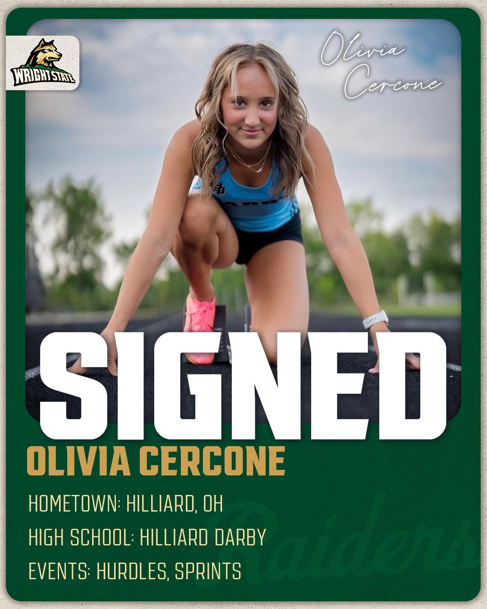 SIGNED ✔️

Let's welcome Olivia Cercone to the #RaiderFamily!