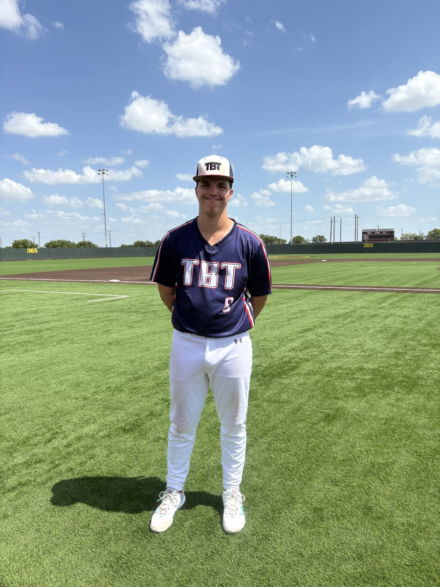 FiveToolCollege's tweet image. F: @TBTTexas Collegiate Red 5, Diamond Prospects Purple 3
PoG: @Austinkyle2004 1-3, 2B, 3 RBI