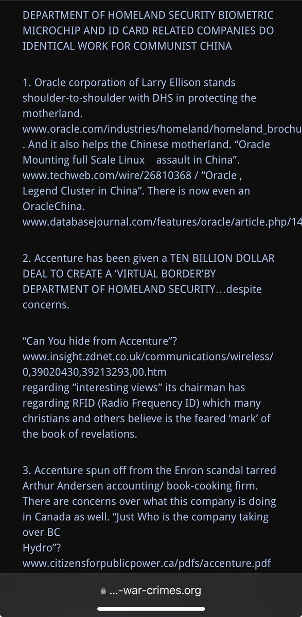 <a href="/CourtenayTurner/">Courtenay Turner</a> The Article is Very long… 
but now every one else can know too!