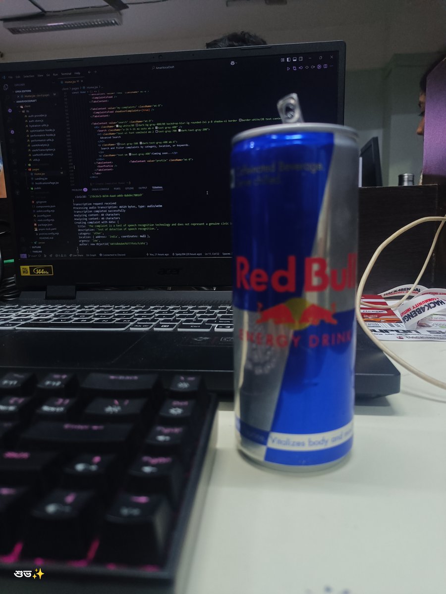 🚀 Just wrapped my first-ever offline hackathon at <a href="/hack4bengal/">Hack4Bengal</a>  4.0 — East India’s biggest tech showdown!

💻 36hrs of nonstop grinding
🔥 Built our first full-stack project in Next.js
🤝 Met amazing folks
💡 Learnt tons

Already hyped for next year! ✨❣️

#h4bs4 #hackathon