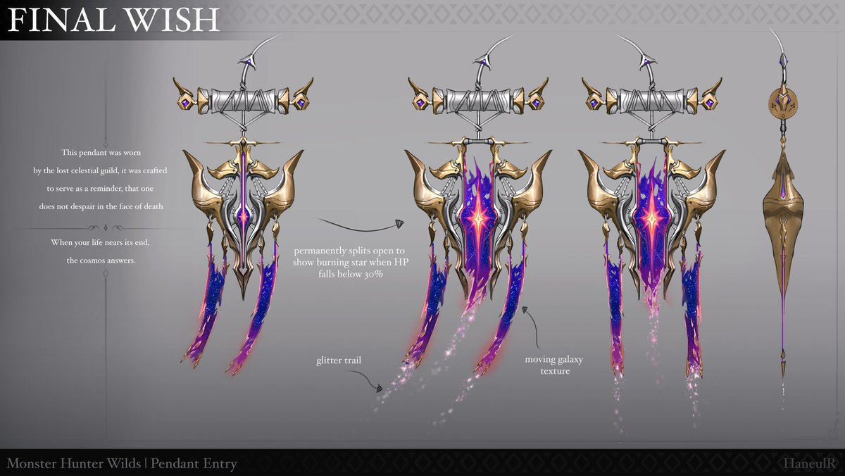 A Pendant that shows its true form when low hp. #MHWilds #PendantEntry