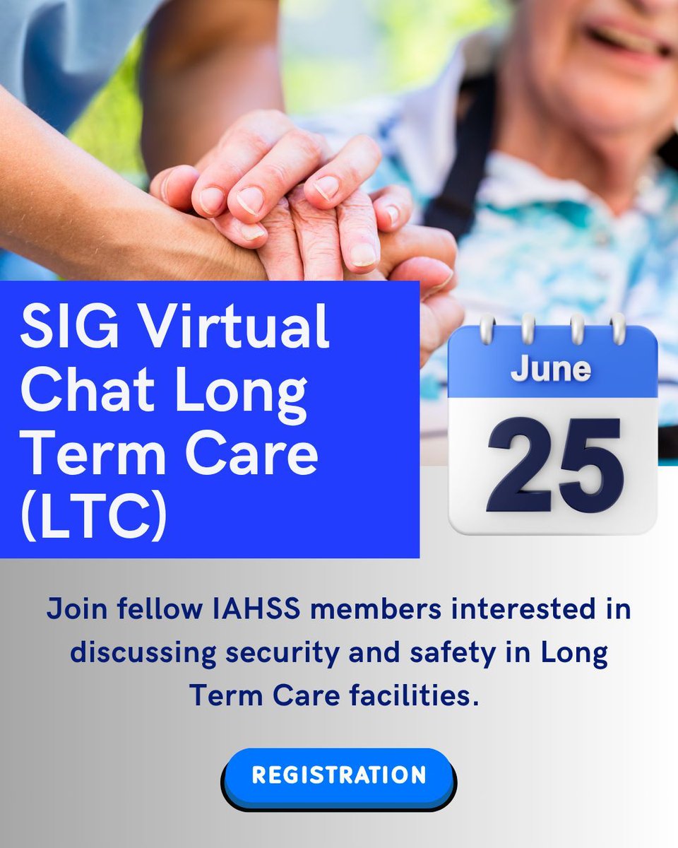 📅 Don’t miss out — register today and be part of the conversation! Discuss safety and security in long term care facilities. 👉 buff.ly/53TGpIh 
:
#LongTermCare #HealthcareSafety #HospitalSafety #HealthcareSecurity