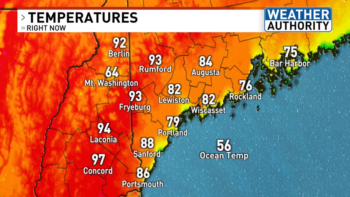 Here is a look at your 5 o'clock local temperatures! #mewx