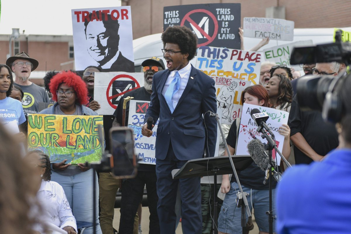MLK50Memphis's tweet image. A historic Memphis community takes on the world’s richest man over environmental racism:
“We’re Davids in this fight,” said State Rep. Justin J. Pearson . “It’s alright to be David because we know how the story ends.” mlk50.co/4lf3qvH
