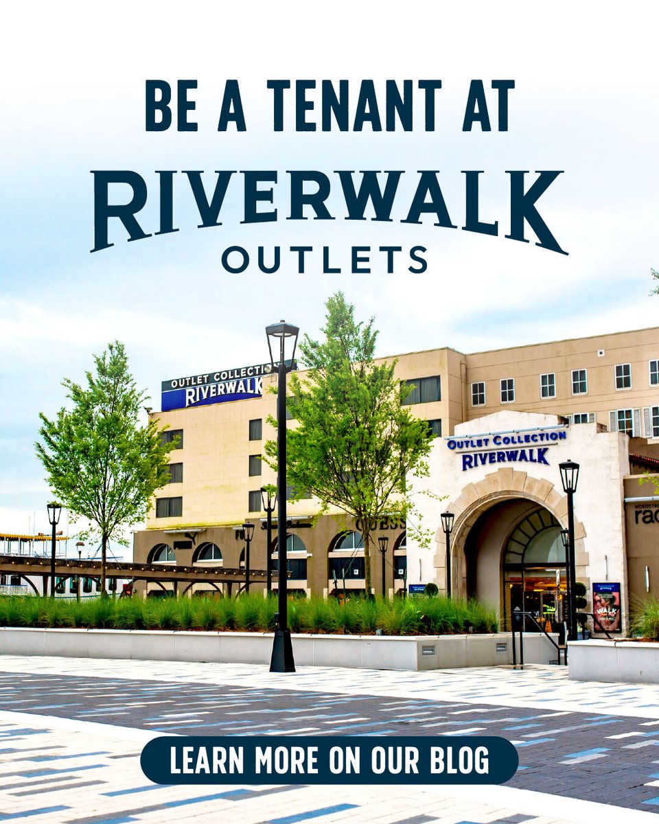 Lots of new tenants are coming to Riverwalk Outlets, and you could be one of them! 🏬 🎉 Learn about leasing opportunities for your new or growing business and check out the latest tenants opening at Riverwalk Outlets on our latest blog: bit.ly/4el3yYE.