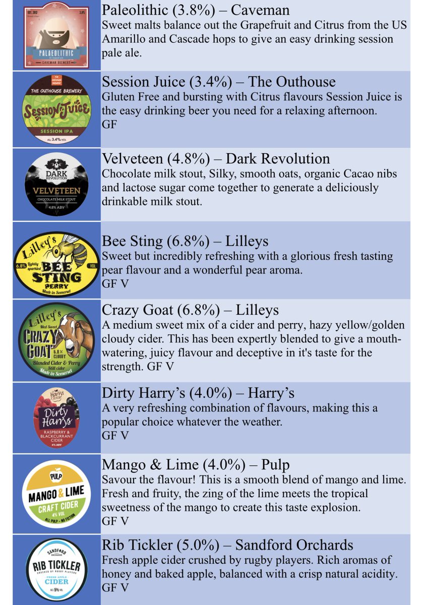 Btfcthemeadow's tweet image. THE BIG REVEAL… 

Below is the list of all the BEERS AND CIDERS available at LILYWHITES BEER FESTIVAL this Saturday.

Some fantastic Beers and Ciders from our fantastic local Breweries, don’t miss the chance to find your new favourite! 

ONLY 5 DAYS TO GO, tickets still…