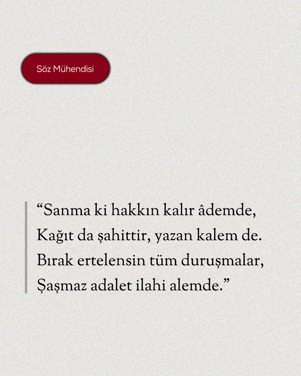 İlahi adalet ne güzel şey ;