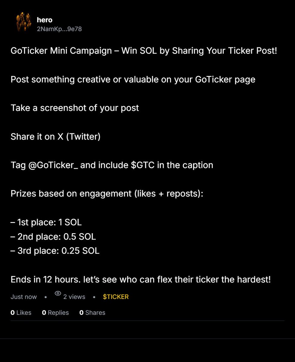 GoTicker tweet media