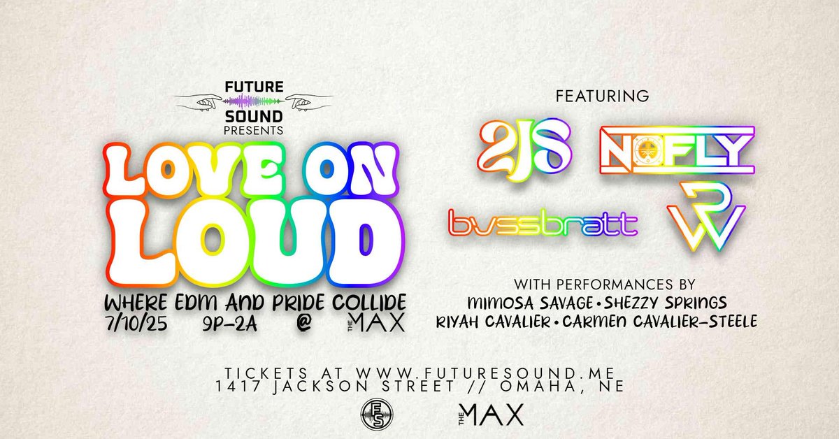 We're running it back at The Max! Come out in your brightest colors and show us your pride while we dance to a night of absolute bangers!