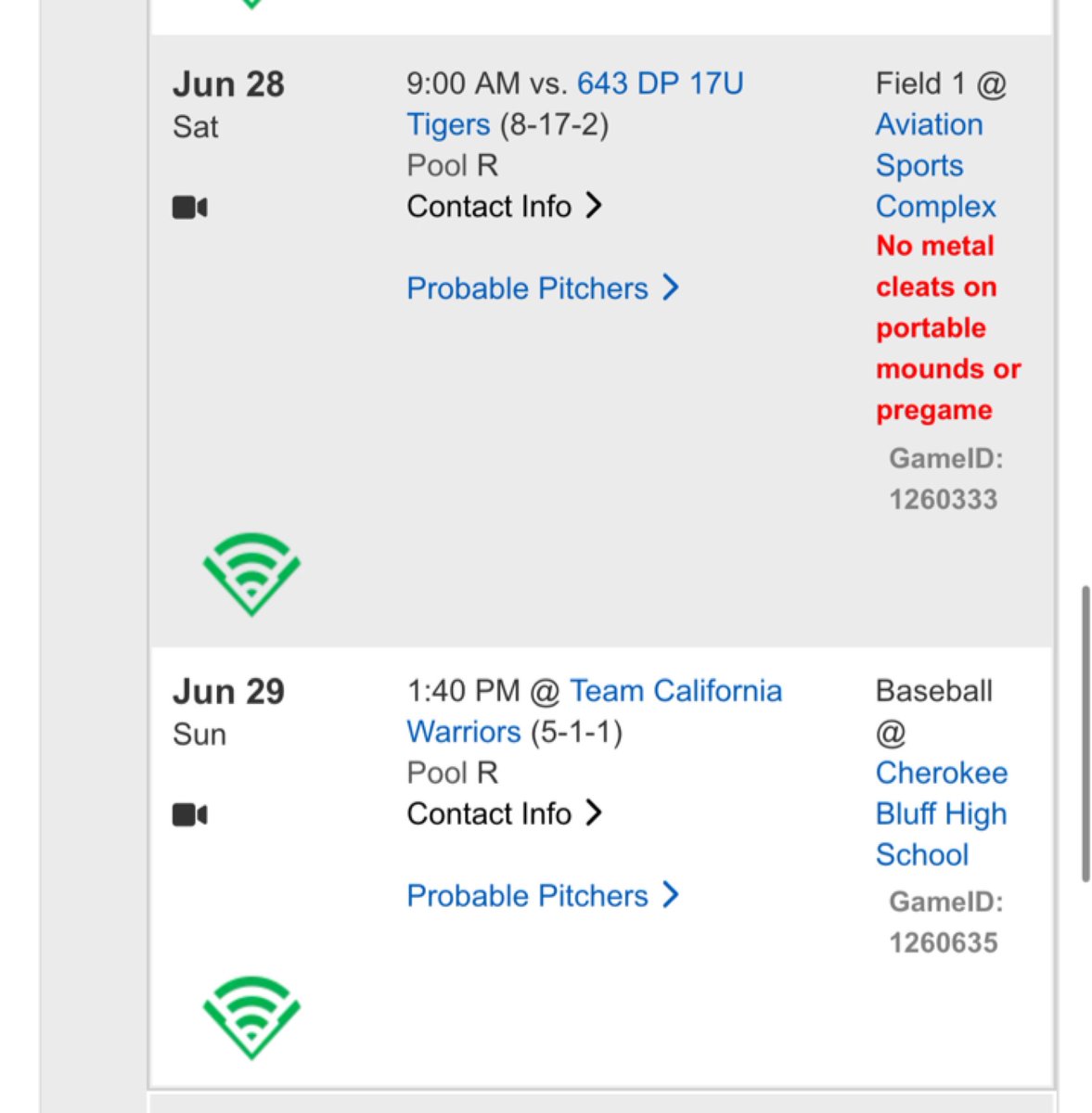 Larkin Fleming (@larkin_fleming) on Twitter photo WWBA Schedule βΎοΈ
Heading from California to play with <a href="/IPMaddox/">Indiana Prospects 17u National - 2026</a> Indiana + National Players team <a href="/PerfectGameUSA/">Perfect Game USA</a> #wwba Atlanta, GA
Excited to meet new players and coaches!
<a href="/nischnab/">Nick Schnabel</a> <a href="/CoachSchloss/">Jim Schlossnagle</a> <a href="/CoachSheriffUC/">Tayler Sheriff</a> <a href="/ACBaseballGames/">Area Code Baseball</a> <a href="/MitchHolland10/">Mitch Holland</a> <a href="/CoachUngricht/">Brock Ungricht</a> <a href="/Cliff_Allred15/">Cliff Allred</a> WWBA Schedule βΎοΈ
Heading from California to play with <a href="/IPMaddox/">Indiana Prospects 17u National - 2026</a> Indiana + National Players team <a href="/PerfectGameUSA/">Perfect Game USA</a> #wwba Atlanta, GA
Excited to meet new players and coaches!
<a href="/nischnab/">Nick Schnabel</a> <a href="/CoachSchloss/">Jim Schlossnagle</a> <a href="/CoachSheriffUC/">Tayler Sheriff</a> <a href="/ACBaseballGames/">Area Code Baseball</a> <a href="/MitchHolland10/">Mitch Holland</a> <a href="/CoachUngricht/">Brock Ungricht</a> <a href="/Cliff_Allred15/">Cliff Allred</a>