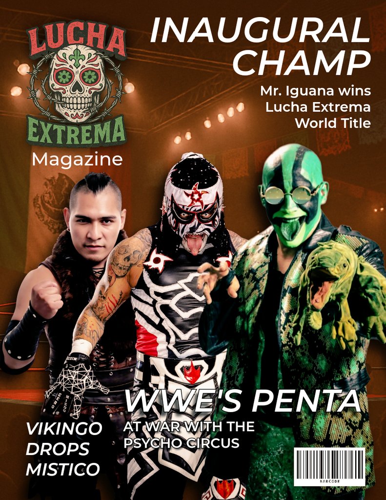 Invisible Man (@marvinpantsmwo) on Twitter photo Inspired by <a href="/LoftDeeAudi/">Bruce Worley</a>'s magazine cover, I lazily had Adobe and chatgpt render me one based on my #WWE2k25 Lucha show. Inspired by <a href="/LoftDeeAudi/">Bruce Worley</a>'s magazine cover, I lazily had Adobe and chatgpt render me one based on my #WWE2k25 Lucha show.