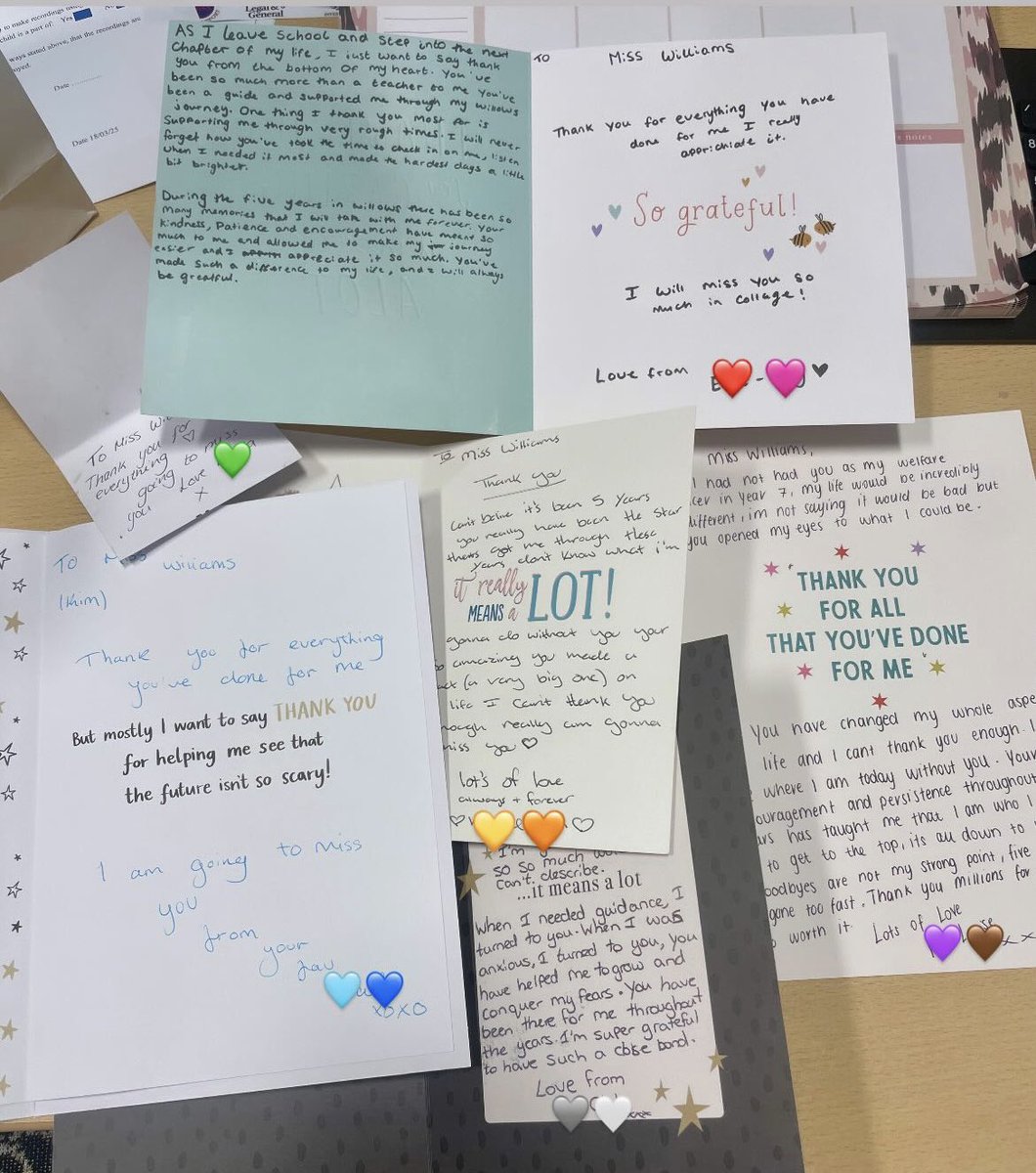 An emotional day saying goodbye to the year 11s on Friday. An end of an era - 5 years of working together. I am honoured to have been a part of their School Journey and am beyond proud of their kind nature, resilience and dedication to personal growth. You will be missed 💫🌟❤️