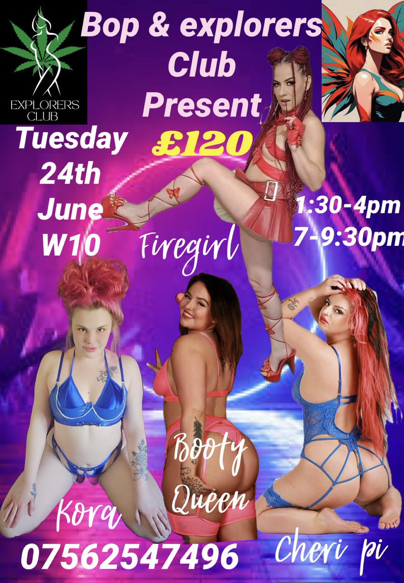 TUESDAY 24th JUNE
Join us and <a href="/imthebootyqueen/">Booty Queen 30% OFF VIP OF! 😈</a> it’s her second party back and we are so lucky it’s with us again!
1:30-4pm and 7-9:30 pm
Spaces still available 
<a href="/KoraTheExploere/">KoraTheExplora</a> <a href="/uk_cheri21take2/">ChaosOfCheriPi</a> <a href="/FIREGIRL1980x/">Firegirl Polish SQUIRTING QUEEN</a>