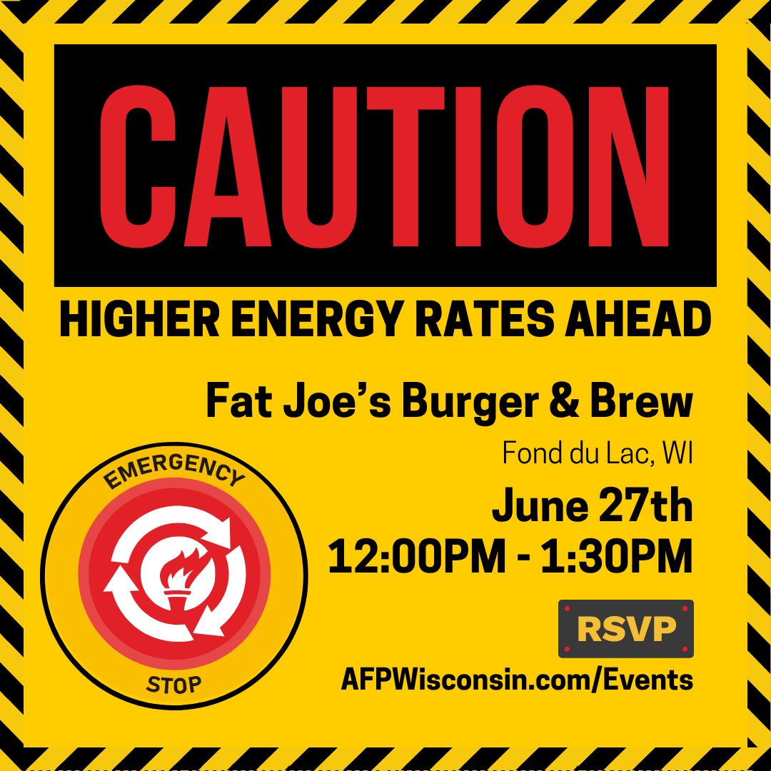 RodencalBriana's tweet image. Curious about the future of energy in America? ⚡🇺🇸 Join @AFPWI for an evening of conversation, policy insight, and real solutions that put freedom and innovation first. Let’s build a brighter, more prosperous future—together. 💡
Get ready Calumet and Fond Du Lac, here we come!