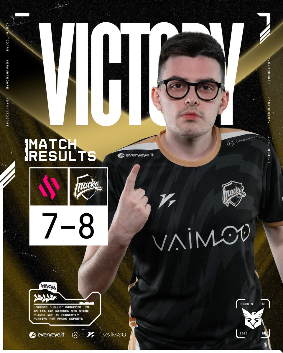 AND THE MATCH IS OURS! 🙌⬛🟨
Told you BDS, al dente hits different. 👊💢

#DrawnToDare #Rainbow6