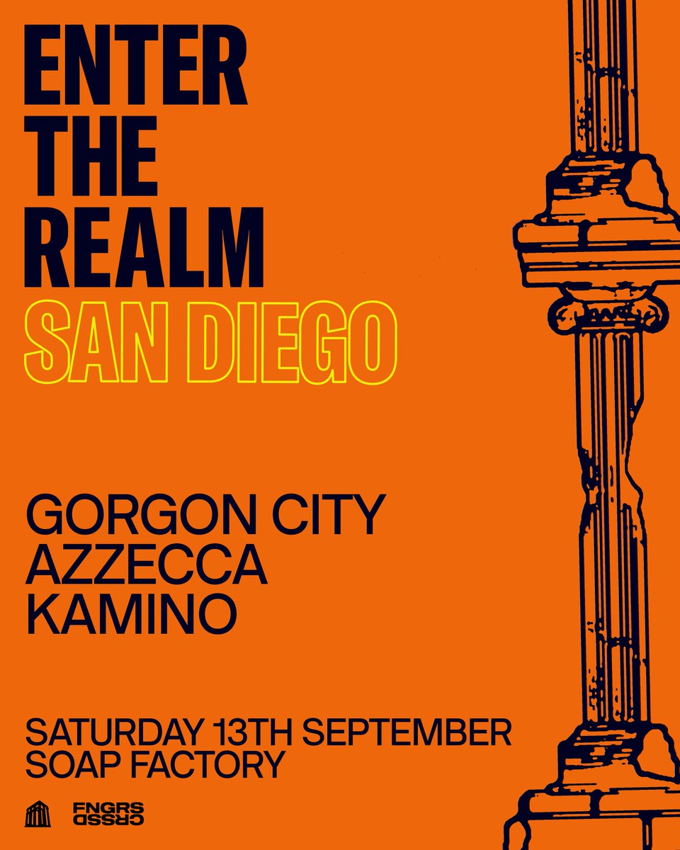 SAN DIEGO 🧡🖤 

We’re coming to Soap Factory on 09/13✨

Sign up for tix - drop.cobrand.com/d/GorgonCity/S…
