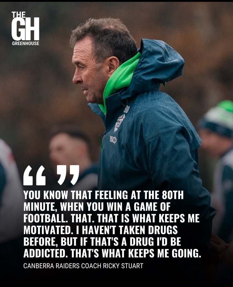 I am also addicted to the Canberra Raiders