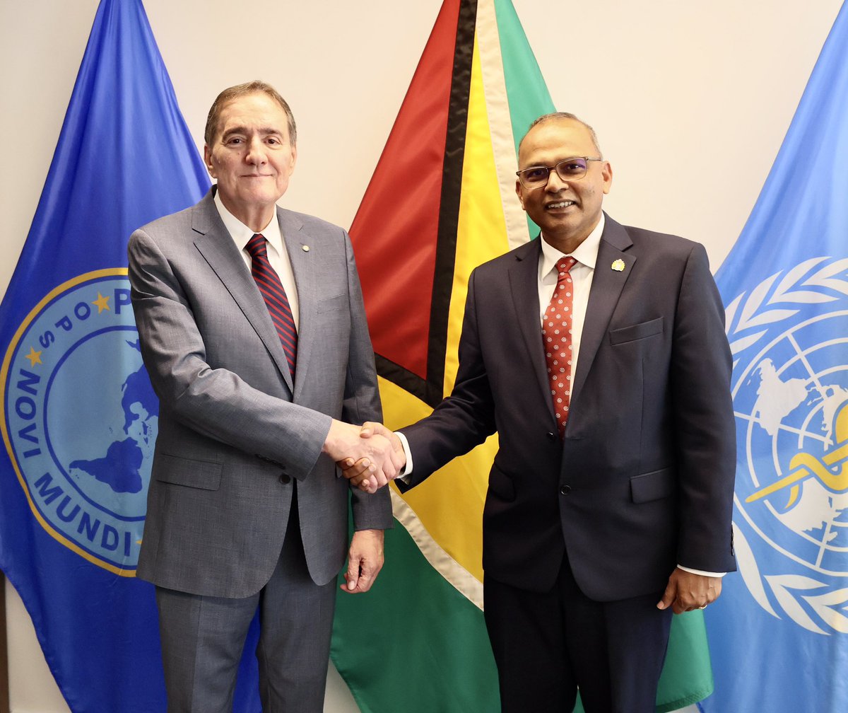 Productive conversation with Dr. Frank Anthony @MoHGuyana on strengthening health systems and advancing on the elimination initiative. Excited about digital health and HPV prevention opportunities. 

Looking forward to continued collaboration and my upcoming visit to 🇬🇾 .