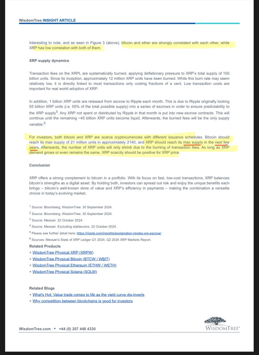 ‼️THERE WILL BE A SUPPLY SHOCK FOR XRP BEFORE BITCOIN‼️

“Bitcoin should reach its max supply of 21 million units in approximately 2140, and XRP should reach its max supply IN THE NEXT FEW YEARS.” 📈🎯🔥

This is documented below.📝👇