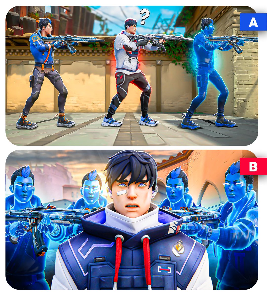 "What a Top 0.1% Yoru Main looks like" @/Szod_

Which one do you think fits best? A / B