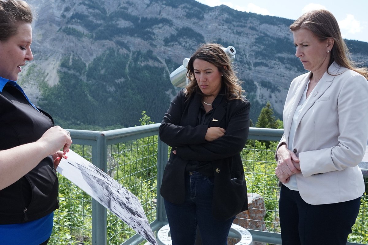 Frank Slide — North America’s deadliest landslide.
 
Last week, Livingstone-Macleod MLA, Chelsae Petrovic and I toured the Frank Slide Interpretive Centre. A powerful place telling the story of a tragic event, that forever shaped the identity of Crowsnest Pass, to over 30,000