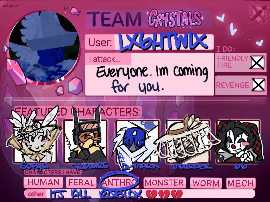 lxghtwix's tweet image. Baby&apos;s second ArtFight 💔💔💔