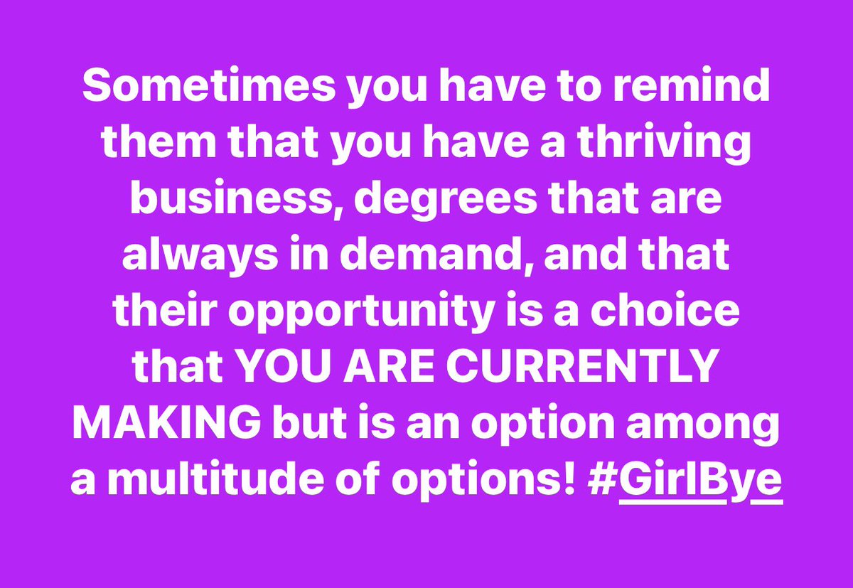 One of the best lessons my grandmother taught me was to have options. Freedom is having options!